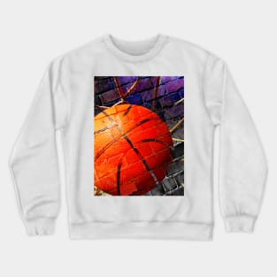 Basketball art print swoosh 104- basketball artwork Crewneck Sweatshirt